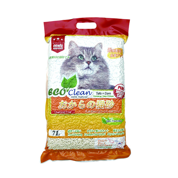 6944386600949(豆腐)Eco Clean艾可環保豆腐玉米貓砂7L