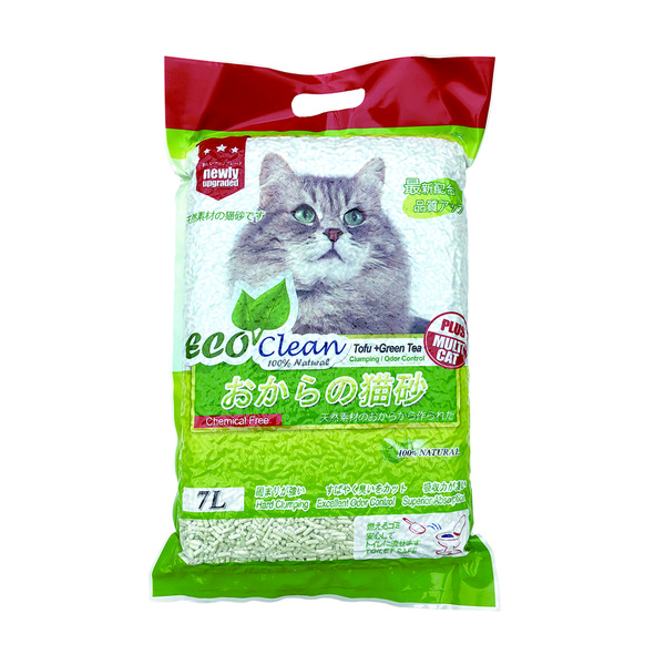 6944386600963(豆腐)Eco Clean艾可環保豆腐綠茶貓砂7L