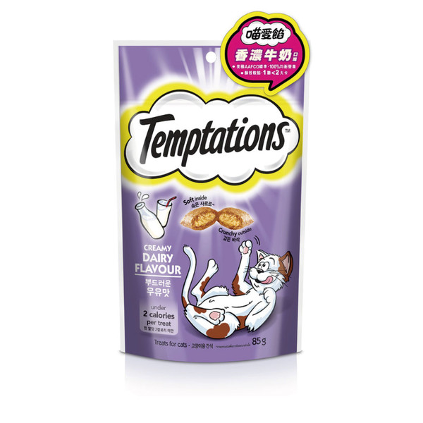 TEMPTATIONS貓餡餅-香濃牛奶口味85g8853301001489