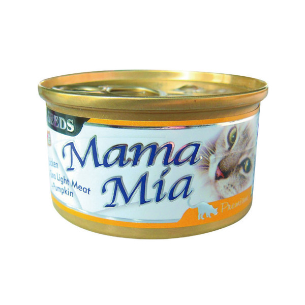 MAMAMIA貓餐(雞肉+鮪魚+南瓜)85g-罐(24/箱) 4719865826101