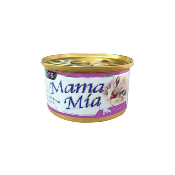 MAMAMIA貓餐(雞肉+鮪魚+蕃茄)85g-罐(24/箱) 4719865826095