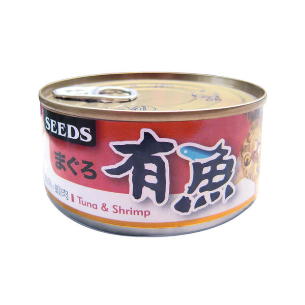 有魚貓餐-鮪魚+蝦肉170g-罐(48/箱) 4719865826590