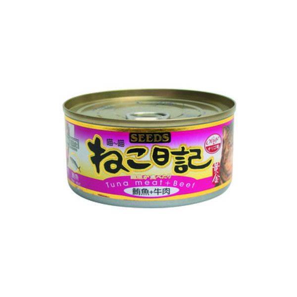 4719865821571喵喵日記-鮪魚+牛肉170g-罐(48/箱)