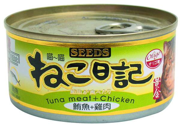 4719865821588喵喵日記-鮪魚+雞肉170g-罐(48/箱)