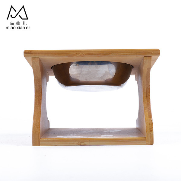 2302100306531竹木簡約餐桌造型不鏽鋼碗(單碗)17.5*18.5cm