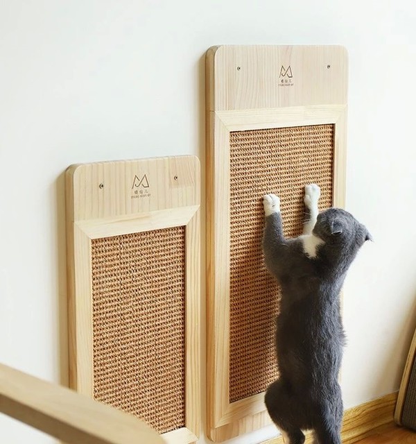 (E)木製搓衣板造型貓抓板(28*58cm)