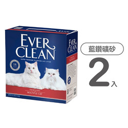 【EVER CLEAN藍鑽】美規紅粗砂(含香)25LB(2入組)