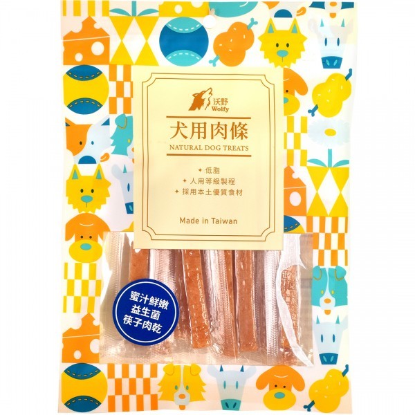 6971600433427沃野-蜜汁鮮嫩益生菌筷子肉乾130g