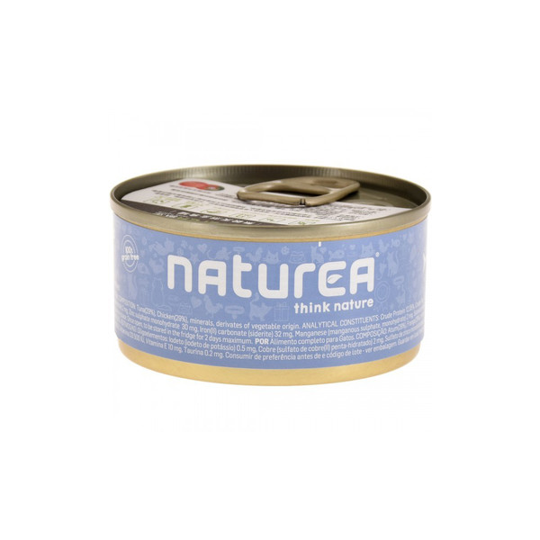 Naturea歐金天然無穀物貓主食罐(鮪魚+雞肉)85g