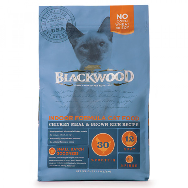 BLACKWOOD 柏萊富 室內貓全齡優活配方(雞肉+糙米)13.23lb