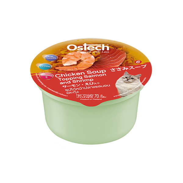 【海派6入組】Ostech歐司特-貓用雞肉鮮湯杯 70g