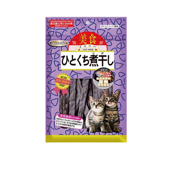 【Armonto阿曼特】貓用零食無鹽無調味鱈魚香絲(墨魚) 40g