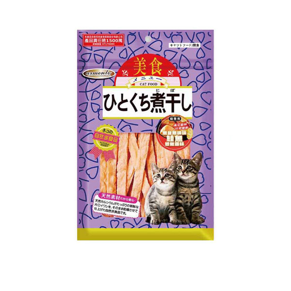【Armonto阿曼特】貓用零食無鹽無調味鱈魚香絲(鮭魚) 40g