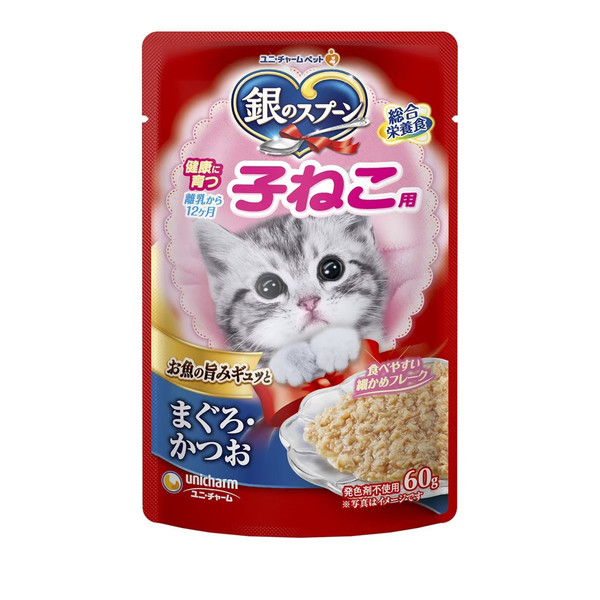 【Unicharm 嬌聯】銀湯匙餐包-老貓10歲/幼貓主食餐包