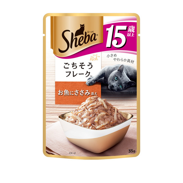 SHEBA日式鮮饌包高齡貓專用15+營養總匯(鮪魚+雞肉)35g