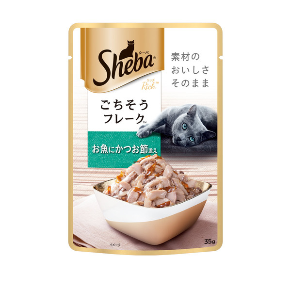 SHEBA日式鮮饌包成貓專用鮮魚總匯(鮪魚+柴魚片)35g