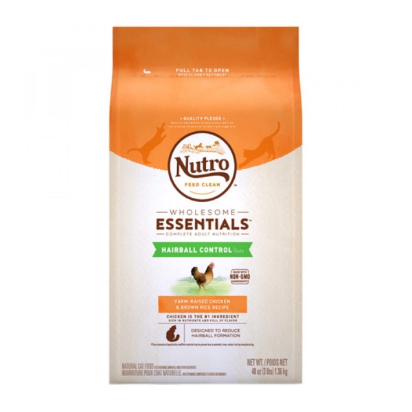 【即期促銷】Nutro 美士全護營養 成貓有效化毛配方 (農場鮮雞+糙米)14磅