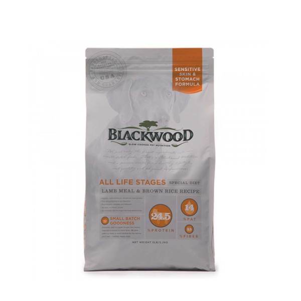 BLACKWOOD 柏萊富 功能性全齡犬糧 護膚亮毛配方(羊肉+糙米)-5lb/15lb