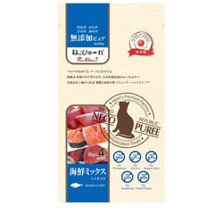 日本普麗 - 天然食材無添加貓用肉泥 (綜合海鮮) 13g x 4入