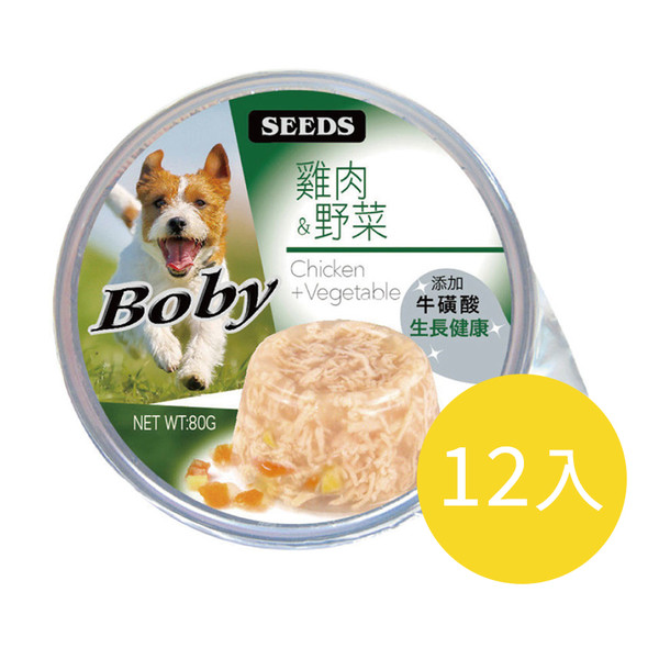 【12入組】惜時-Boby餐杯犬用副食罐80g