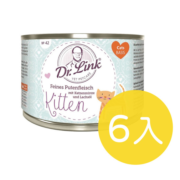 【6入組】Dr.Link 林克博士-貓用主食罐200g