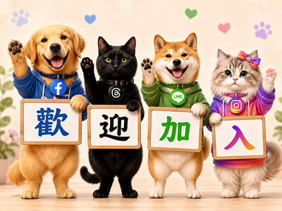 加入東森寵物可愛的社群園地！月月抽好禮~